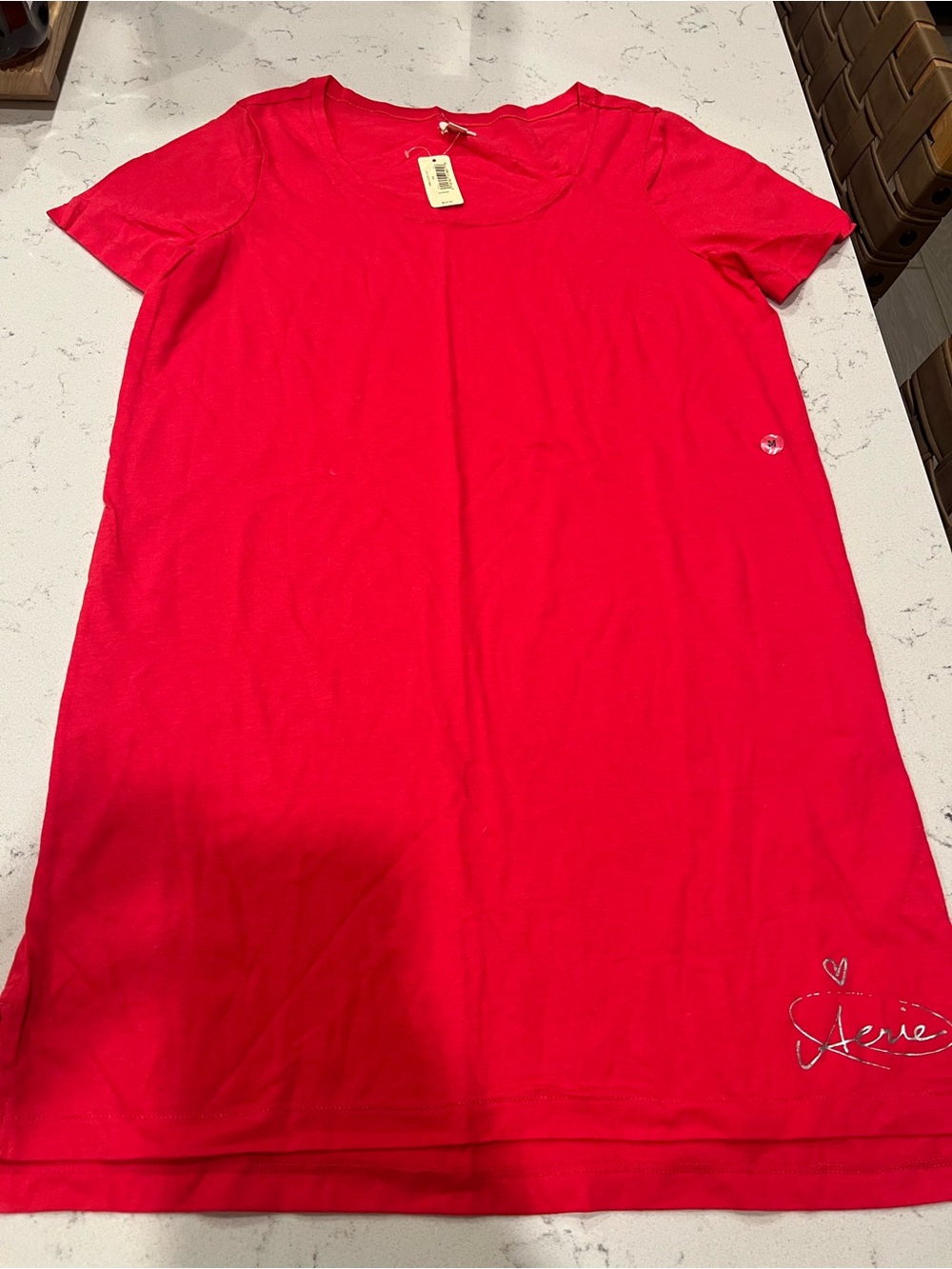 NWT Aerie Dark Coral Scoop neck Sleep dress - Medium